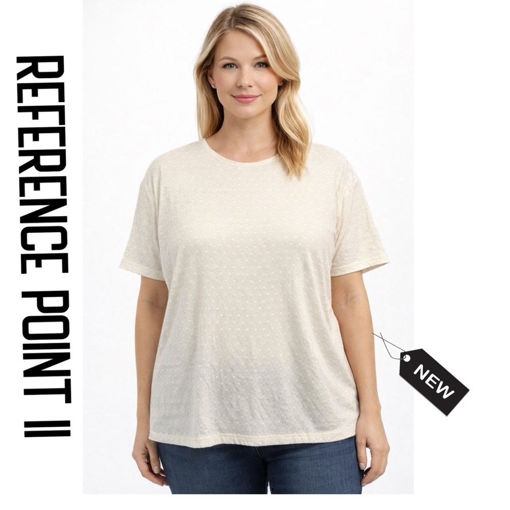 REFERENCE POINT II off white 2X top NWT